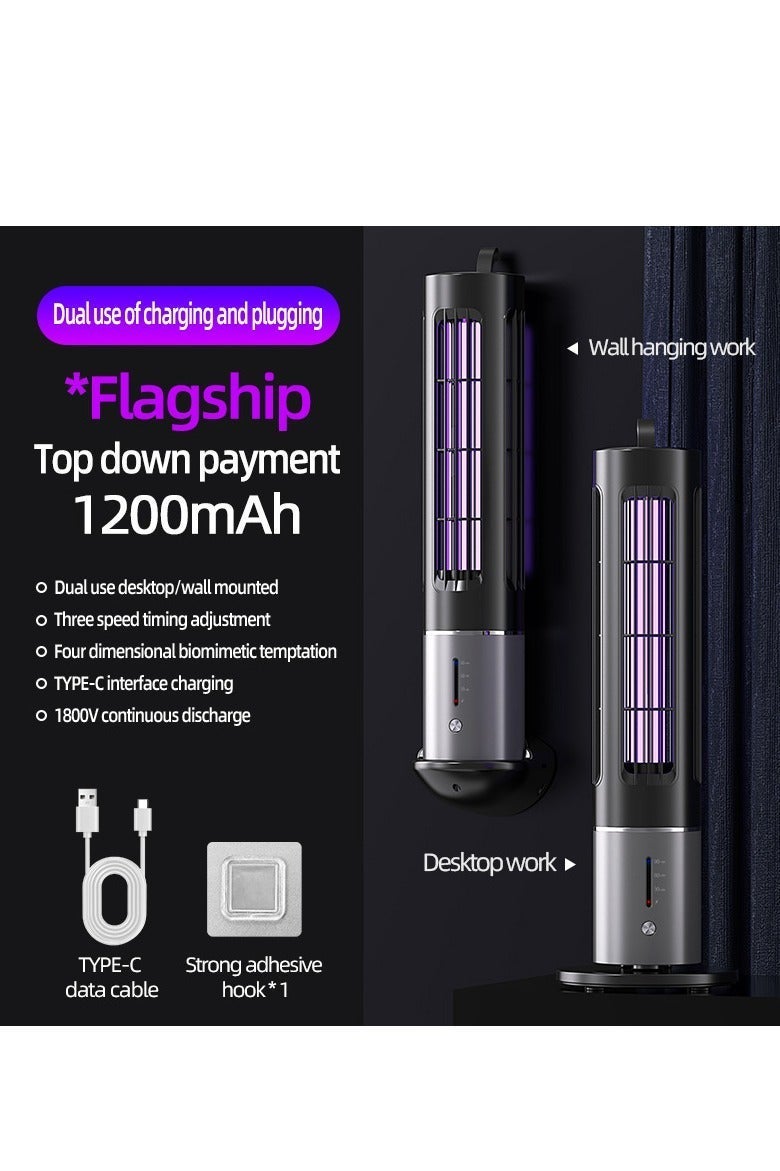 مصباح جديد متعدد الوظائف لقتل البعوض نوع الصدمة الكهربائية المنزل في الهواء الطلق الدعم المحمول نوع ج الشحن - Image 4