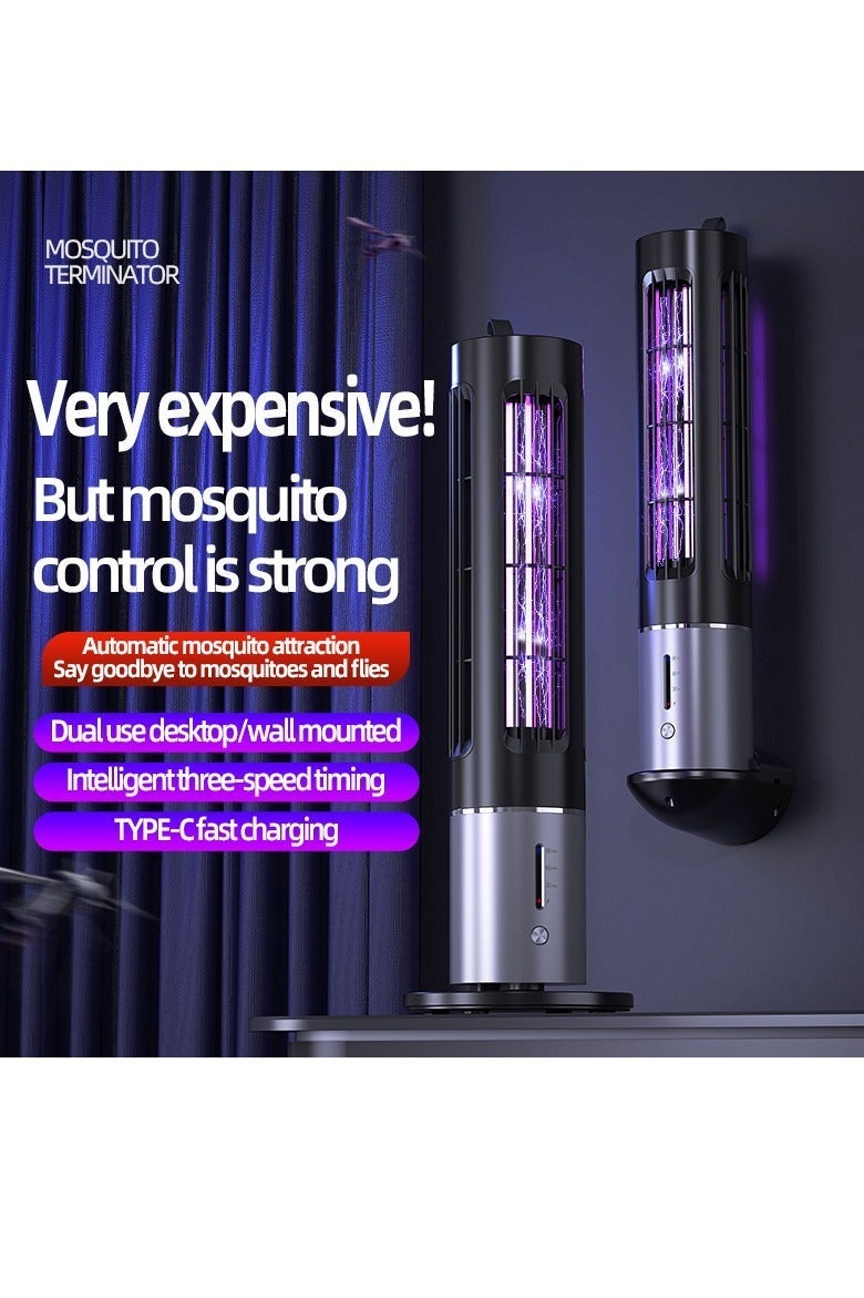 مصباح جديد متعدد الوظائف لقتل البعوض نوع الصدمة الكهربائية المنزل في الهواء الطلق الدعم المحمول نوع ج الشحن - Image 2