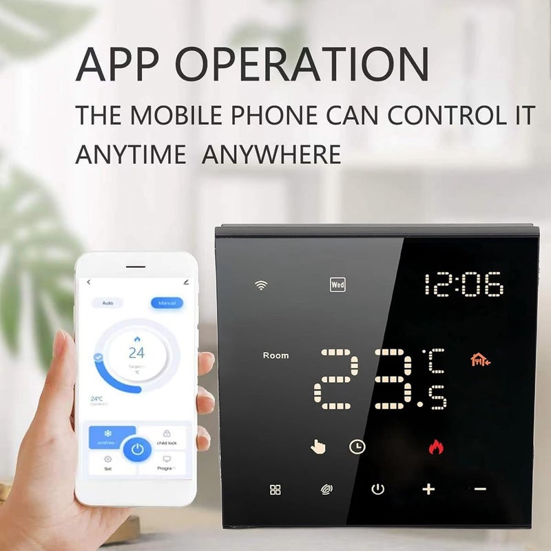منظم الحرارة الذكي القابل للبرمجة لتسخين الأرضيات المنزلية والمراجل المائية المعلقة على الحائط - Image 4