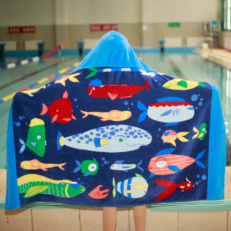 Bavilk Kids Bath Towels, Kids Towel Girls Boys Hooded Beach,Bathroom,Pool Swim Towels 30 Ã— 50 INCH Large Size Ultra Absorbent Cute Cartoon Animal Full Vitality 100% Cotton Wearable Wrap for Child - Image 2