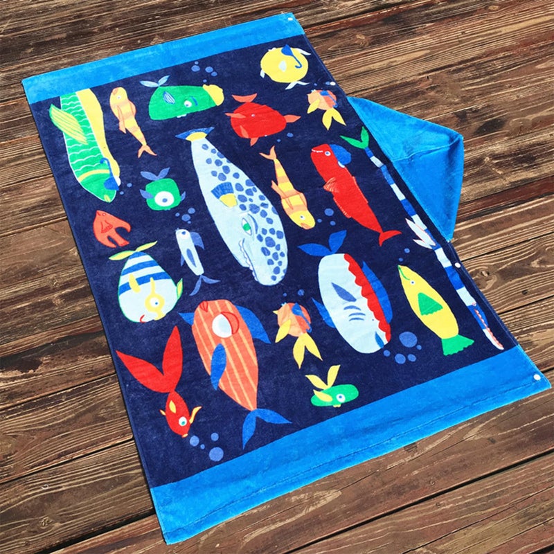 Bavilk Kids Bath Towels, Kids Towel Girls Boys Hooded Beach,Bathroom,Pool Swim Towels 30 Ã— 50 INCH Large Size Ultra Absorbent Cute Cartoon Animal Full Vitality 100% Cotton Wearable Wrap for Child - Image 5