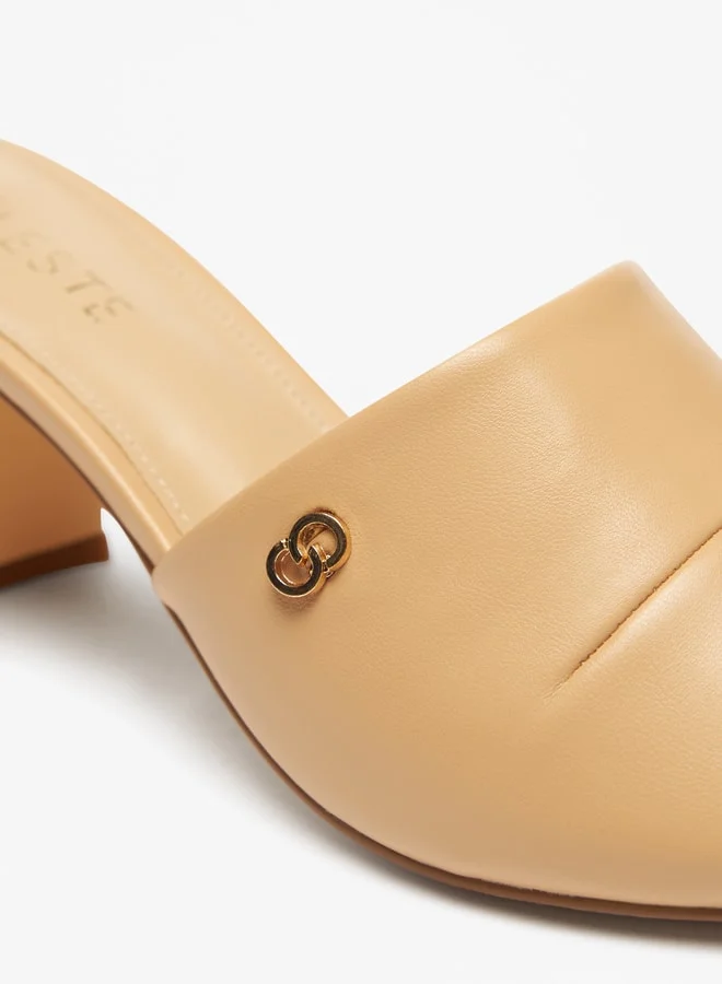 سيليست Women Solid Slip On Sandals with Block Heels