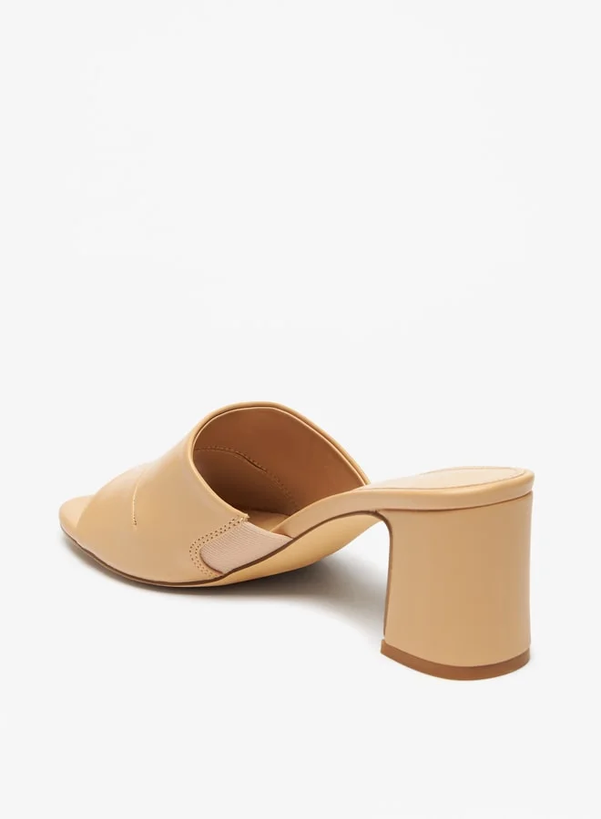 سيليست Women Solid Slip On Sandals with Block Heels