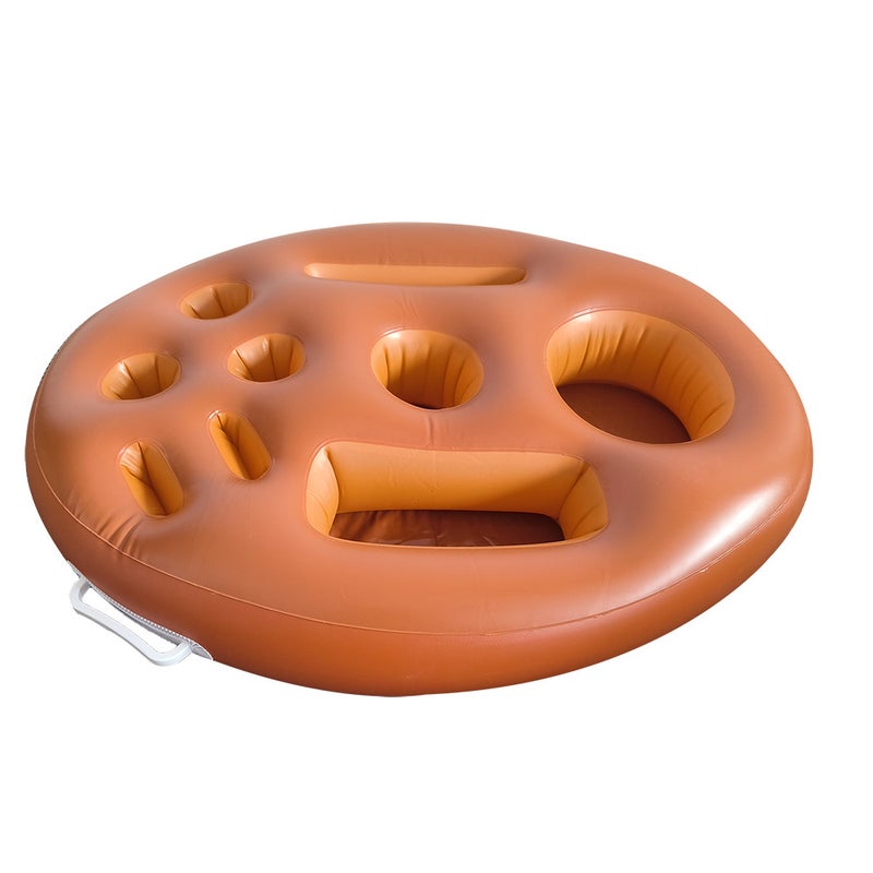 Best-Selling Coconut Tree Inflatable Floating Water Bed with Green Plant Design