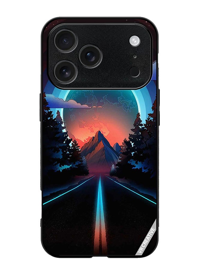 VR CREATIVE Protective Case Cover For Apple iPhone 17 Pro Max Road To Paradise Design Multicolour