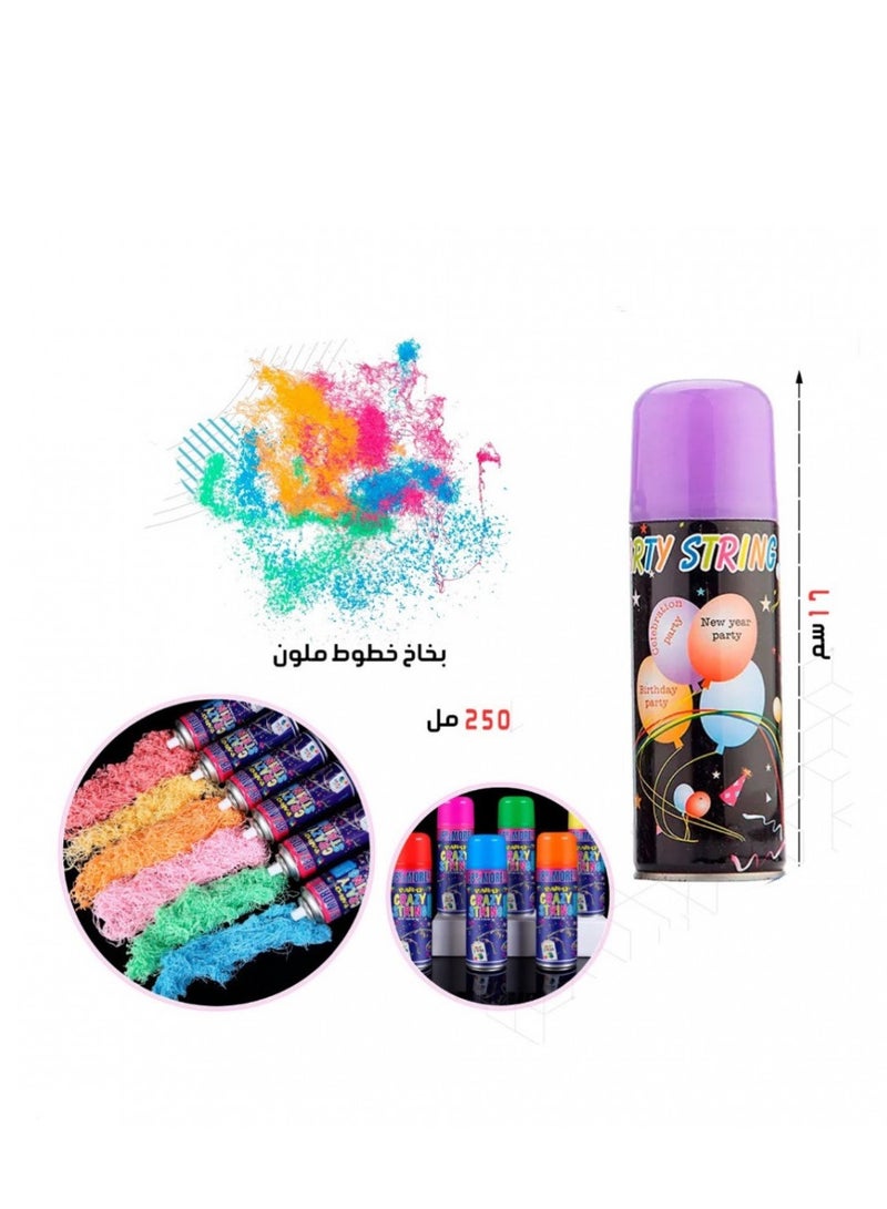 Party Multi-colored Filament Snow Sprayer 1 Piece - Image 2