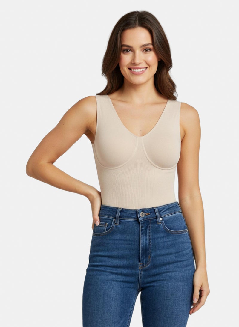 Carina Cookies Sleeveless Body Shaper Top - Image 1