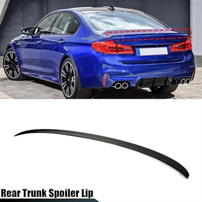 DEMULAX Carbon Fiber Look Rear Trunk Spoiler for 5 Series G30 - Image 4