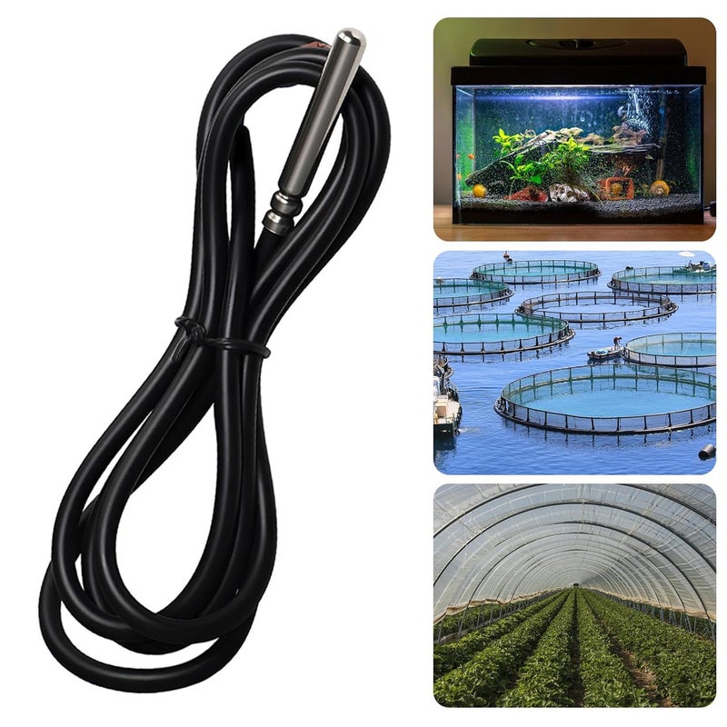 Accurate Temperature Sensors Probe Featuring Thermistor and Silicone Cable for Aquarium Use - Image 2