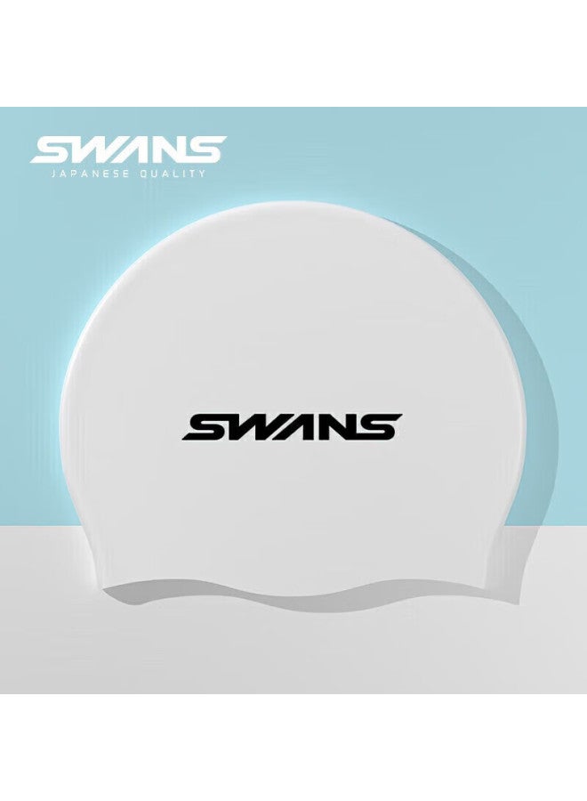Speed Vision Suan Swimming Cap For Men And Women, Silicone Waterproof, Comfortable, Non-binding, Long Hair Protection, Ear Protection, Swimming Equipment, Sa18-4d, Extra Large, White - Image 1