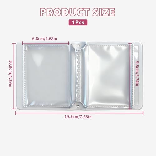 Nextpal Mini Photocard Binder, Heart Hollow Portable Photos Card Book with Lovely Pendant, Cute Style Kpop Card Holder Collectible Album for Fans (Pink 1 Pcs) - Image 5