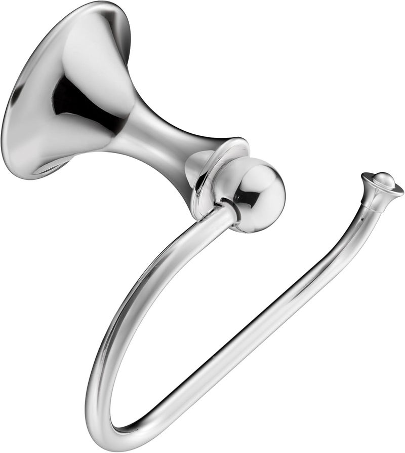 MOEN DN7708CH Lounge Collection Single Post European Toilet Paper Holder with Hardware, Chrome - Image 1