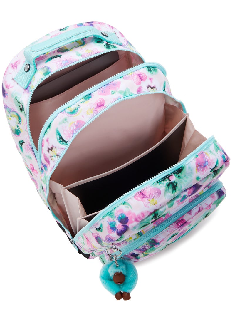 kipling Class RoomLarge backpack (with laptop protection)Aqua Blossom -I70907EC  - Image 3