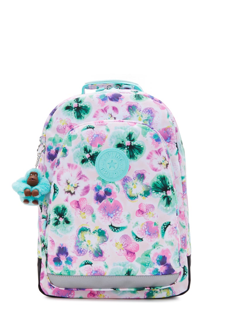 kipling Class RoomLarge backpack (with laptop protection)Aqua Blossom -I70907EC  - Image 1