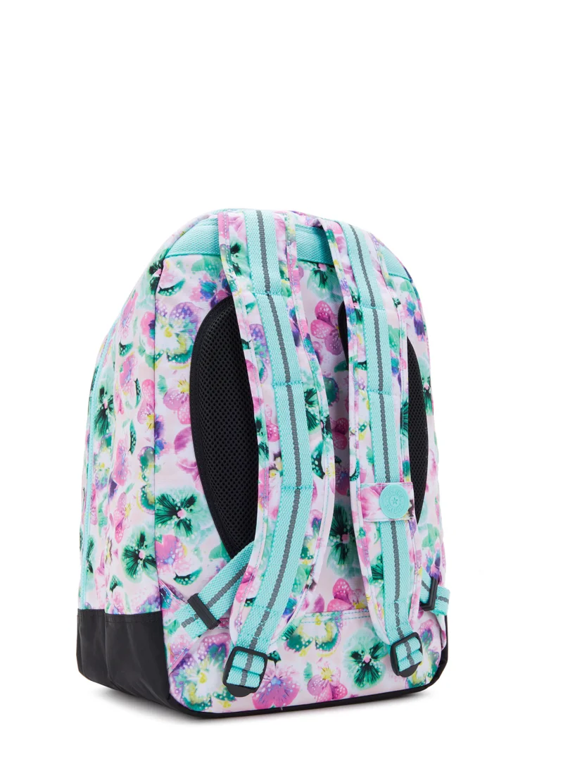 kipling Class RoomLarge backpack (with laptop protection)Aqua Blossom -I70907EC