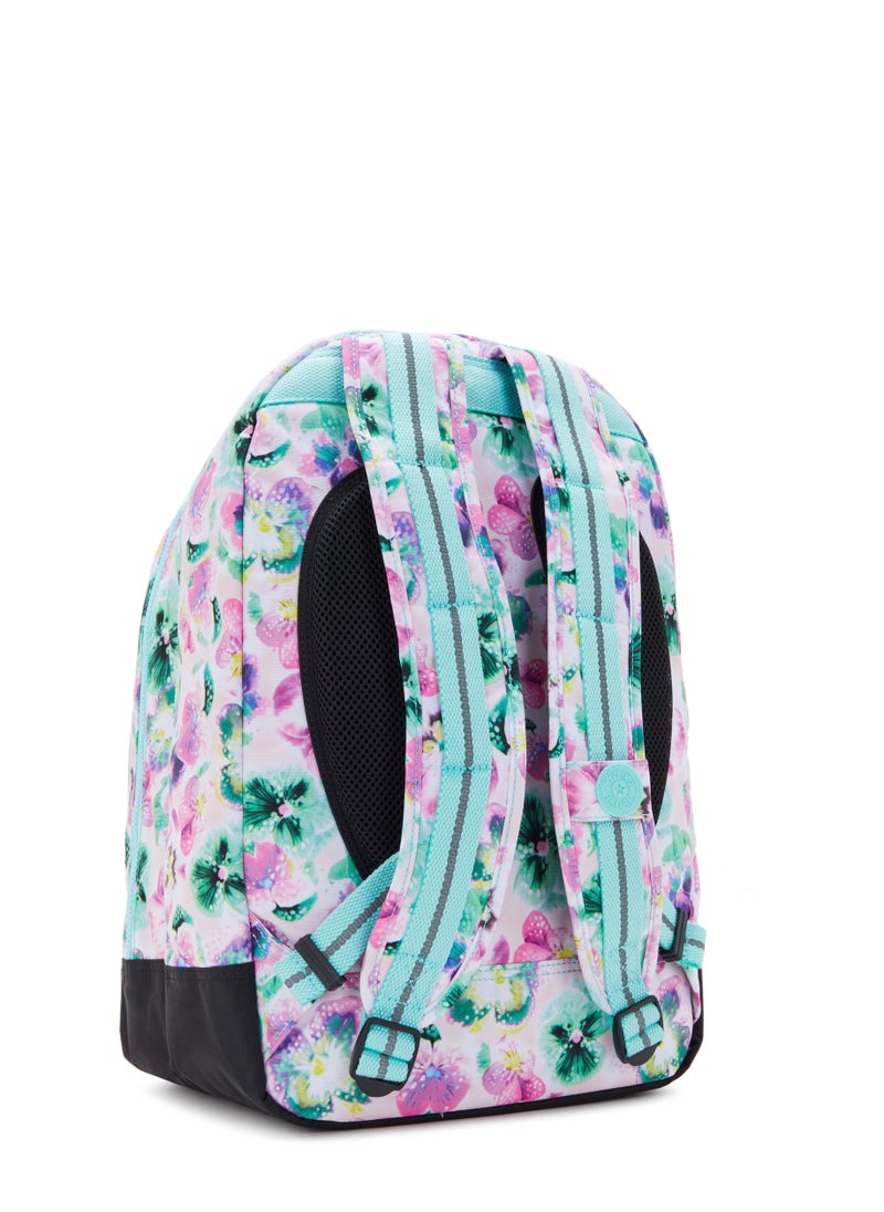 kipling Class RoomLarge backpack (with laptop protection)Aqua Blossom -I70907EC  - Image 2