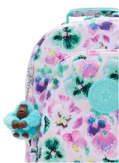 kipling Class RoomLarge backpack (with laptop protection)Aqua Blossom -I70907EC  - Image 5