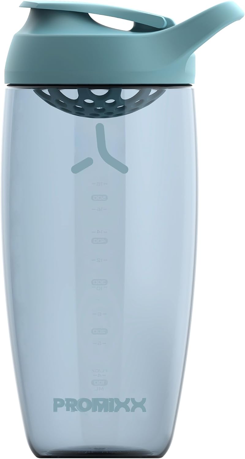 Promixx Pursuit Protein Shaker Bottle - Premium Shaker for Protein Shakes - Lifetime Durability, Leakproof, Odourless - 700ml / 24oz (Ocean Calm Blue) - Image 1