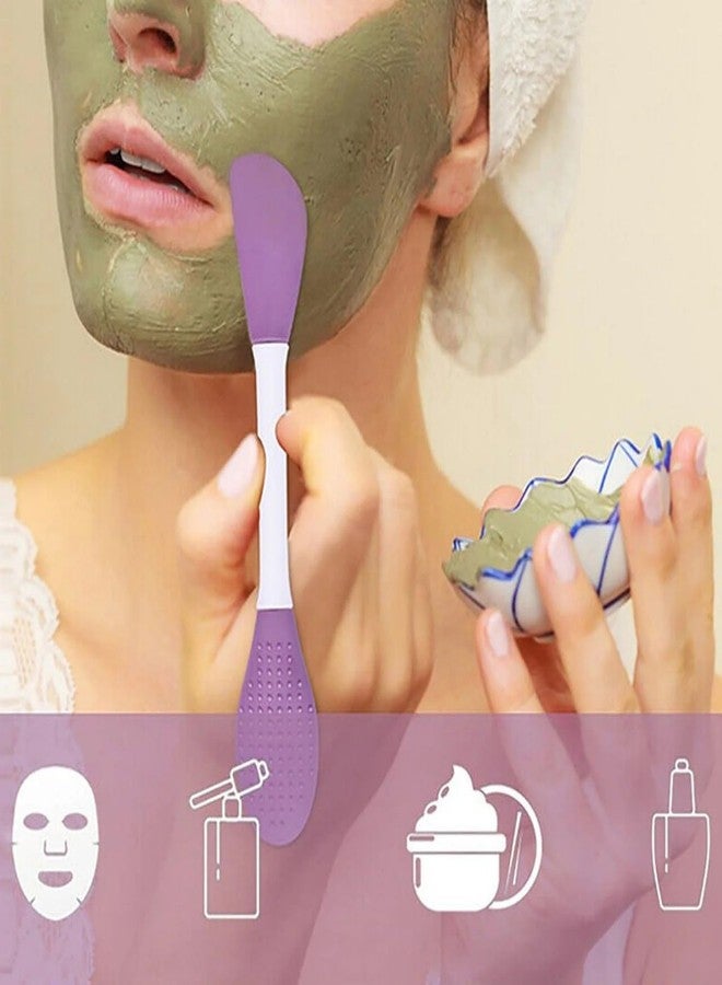 TOPSELLERS (Pack of 2) Silicone Brushes,Double-Ended Silicone Face Mask Brush,Facial Cleansing Brush, Premium Soft Facial Masks Other Skin Care Applicator Tool for Cream, Body Lotion,Moisturize - Image 3