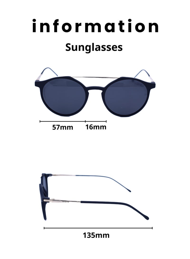Baleno Round Frame Sunglasses - Classic and Stylish Design for Every Look | 100% UV Protection | Scratch-Resistant High-Quality Lenses - Image 4