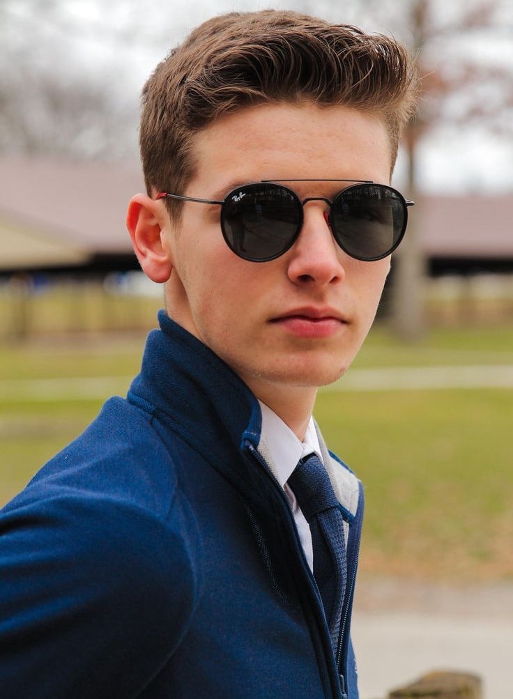 Baleno Round Frame Sunglasses - Classic and Stylish Design for Every Look | 100% UV Protection | Scratch-Resistant High-Quality Lenses - Image 5