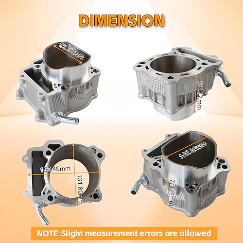 PANGOLIN LTZ400 Top End Kit LTZ 400 Cylinder Gasket Top End Rebuild Kit 434CC Bore Size 94mm 11191-13E00 for Suzuki LTZ 400 Models 2003-2014, for DR-Z400 2000-2015, for Kawasaki KFX400 2003-2006 Parts - Image 4