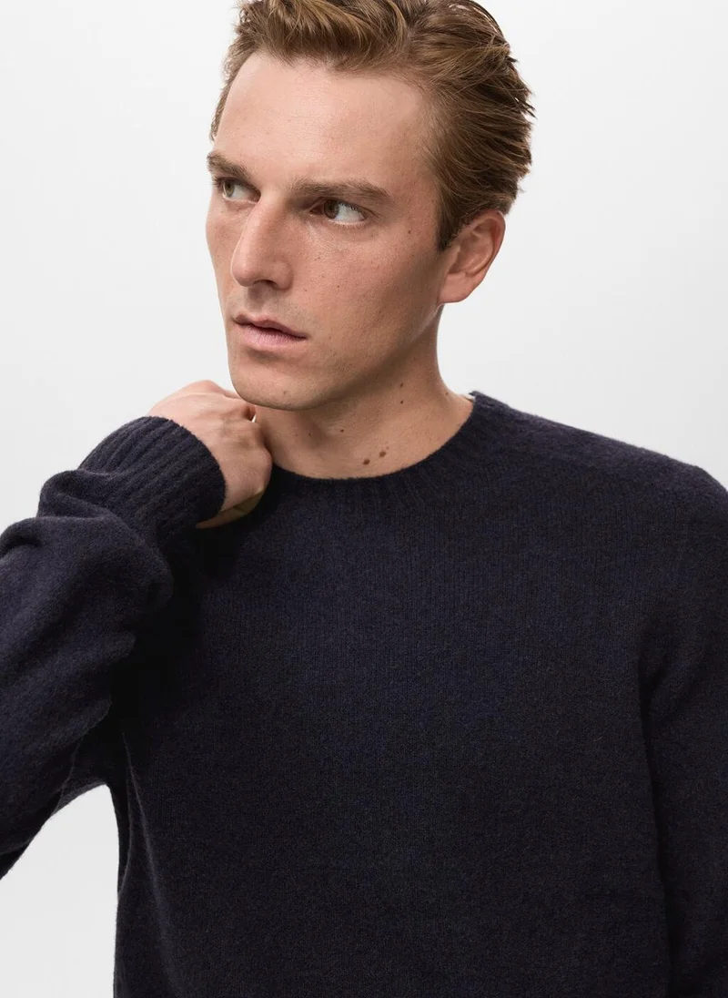 Mango Man  Knitted wool blend sweater for Men | Best Price UAE