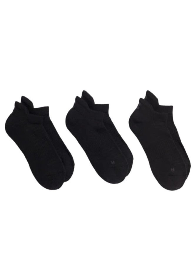 Sweaty Betty Women's Workout Trainer Socks 3 Pack TRAINER SOCK, Deep Black, Small