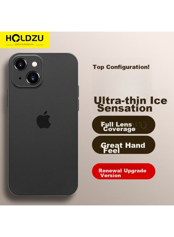 Holdzu Case For Apple Iphone 15, Protective Cover With Heat Dissipation, Silicone Lens Protection, Full Coverage, Ultra-thin Frosted Design For Men And Women - Deep Space Black - Image 1