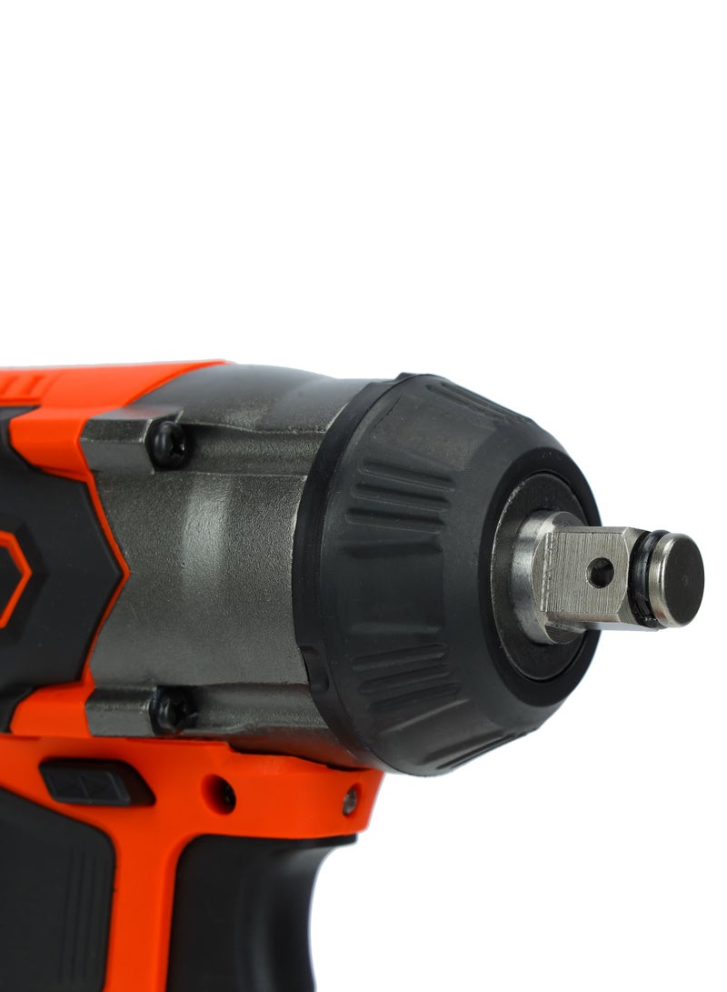 Geepas 18V 1/2" Drive Cordless Impact Wrench, GIW1820BLC-240, Cordless Impact Wrench with 2 Li Batteries, Fast Charging, BL Motor, Maximum Fastening Torque, 350 NM|LED Light, Red - Image 2