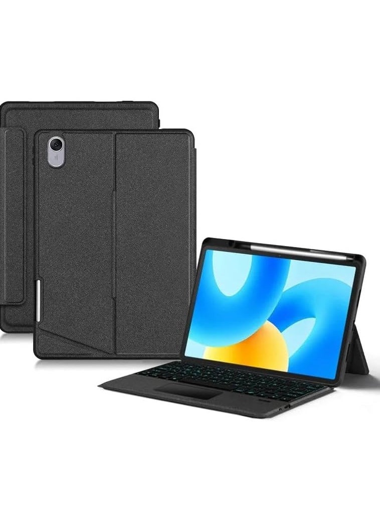 Magic Keyboard Case Touch for iPad 10.9 inch 10th Generation 2022 Bluetooth Rechargeable Keyboard with Foldable Case & Trackpad & Pencil Slot & Adjustable Kickstand for New iPad 10 Black 