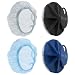BEAUTAIL Silicone Body Scrubber Scrub Nets BEAUTAIL 4 Pack Rich Foam and Exfoliation with Gentle Brush or Firmer Net Options Hygienic Durable Easy to Clean 2 Brushes BlackBlue 2 Nets GrayBlue - Image 2