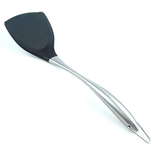 NILKANTH® Silicone Slotted Spatula Turner – Flexible Soft Edge Fish Spatula with 18/0 Stainless Steel Handle – Heat Resistant 600°F – Nonstick Safe Kitchen Utensil - Image 3