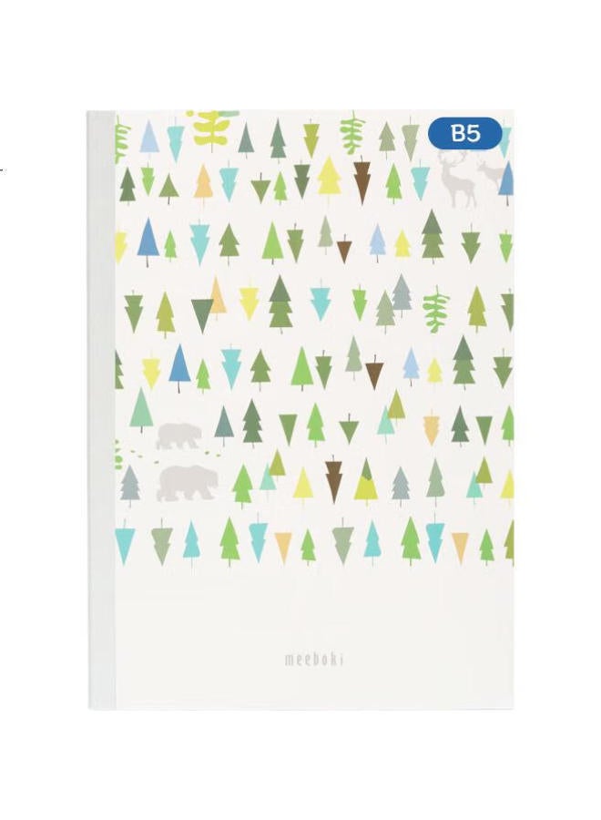 M.G Chenguang (M&G) Stationery, Double-Speed Smooth Paper, B5 Notebook, High-Quality, Student Meeboki, Wirebound, Soft Cover, Journal, 8 Books, Ecological, Dynamic And Static, Wb5656Gg - Image 1
