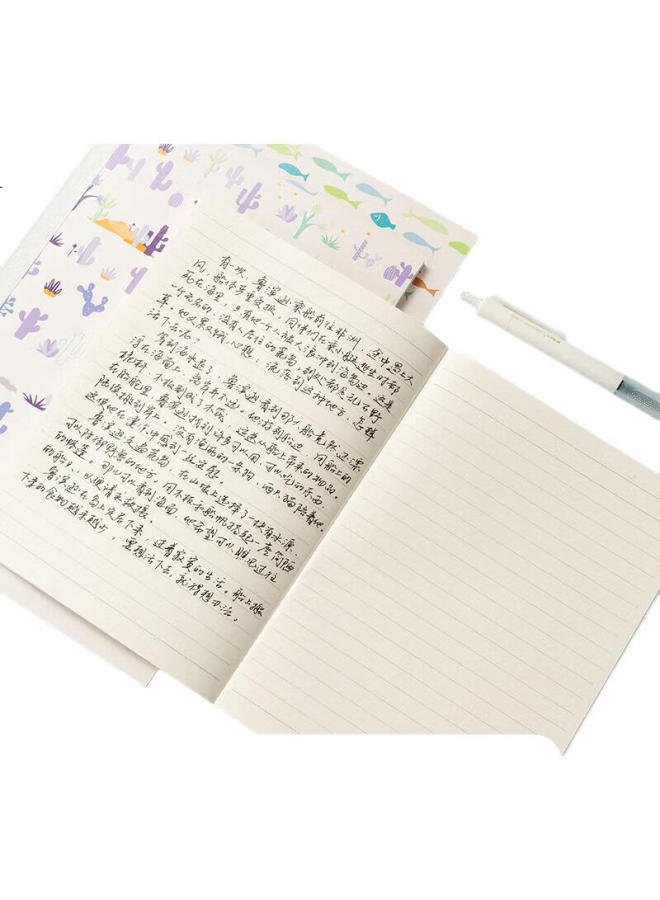 M.G Chenguang (M&G) Stationery, Double-Speed Smooth Paper, B5 Notebook, High-Quality, Student Meeboki, Wirebound, Soft Cover, Journal, 8 Books, Ecological, Dynamic And Static, Wb5656Gg - Image 3