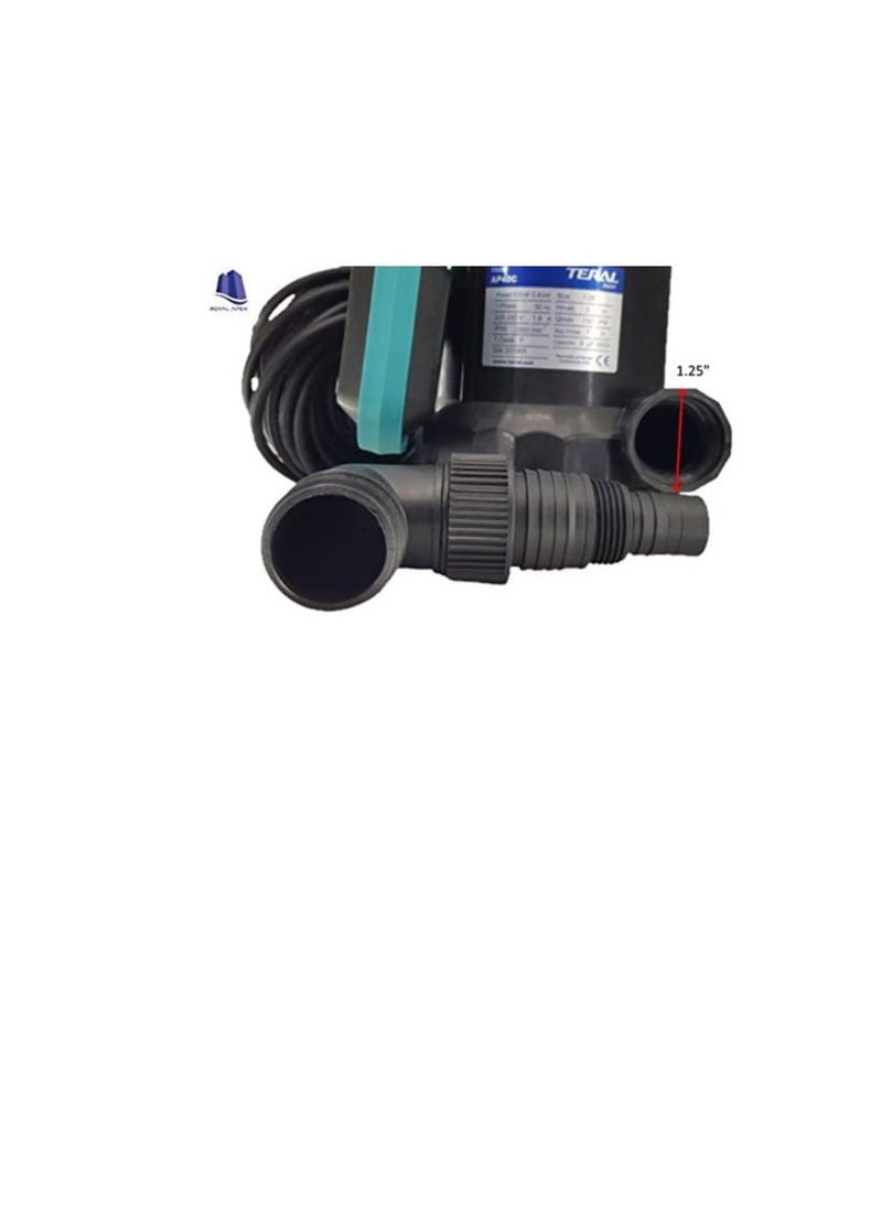 TERAL - TERAL Single Phase Submersible Water Pump Outlet for Continuous Duty, 0.5 HP, 1.25in - Image 1
