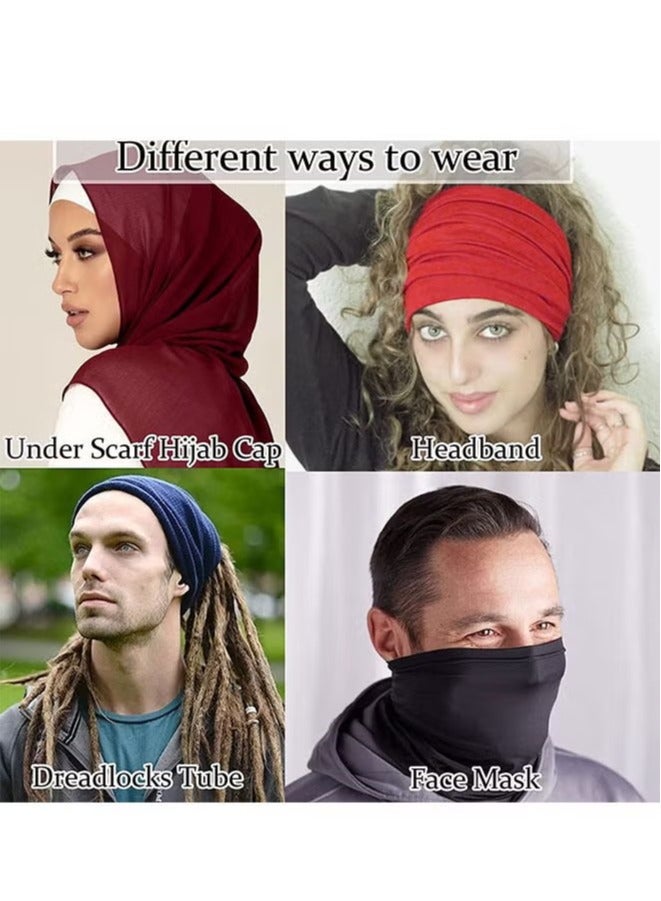 Captaintech 6-Piece Women Under Scarf Hat Cap Bone Bonnet Hijab Islamic Muslim - Image 4