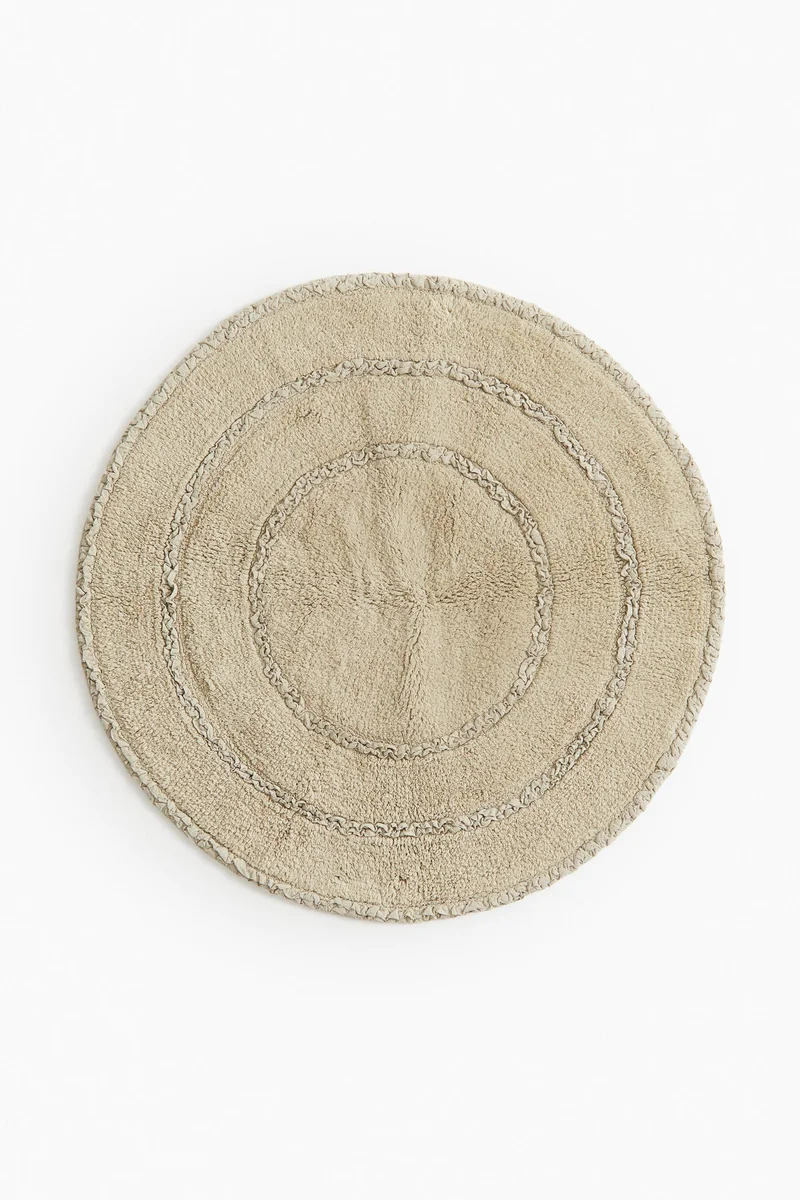 H&M Round cotton bath mat