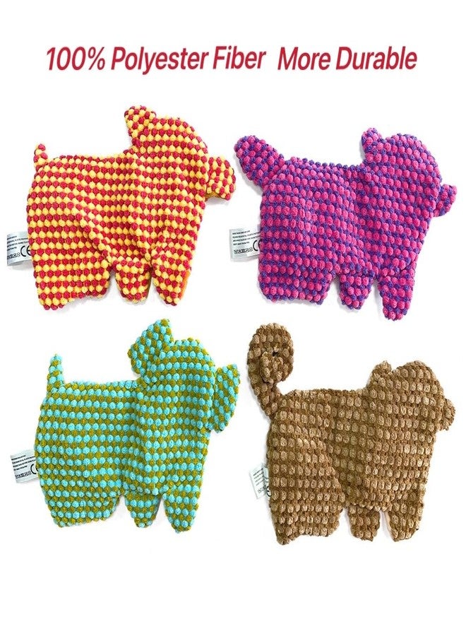 AZSSMUK Cute No Stuffing Dog Toy for Small, Medium Breeds, Fun for Indoor Puppies with Soft Squeaker and Crinkle Paper, No Mess Chew and Play (4 Pack) - Image 5