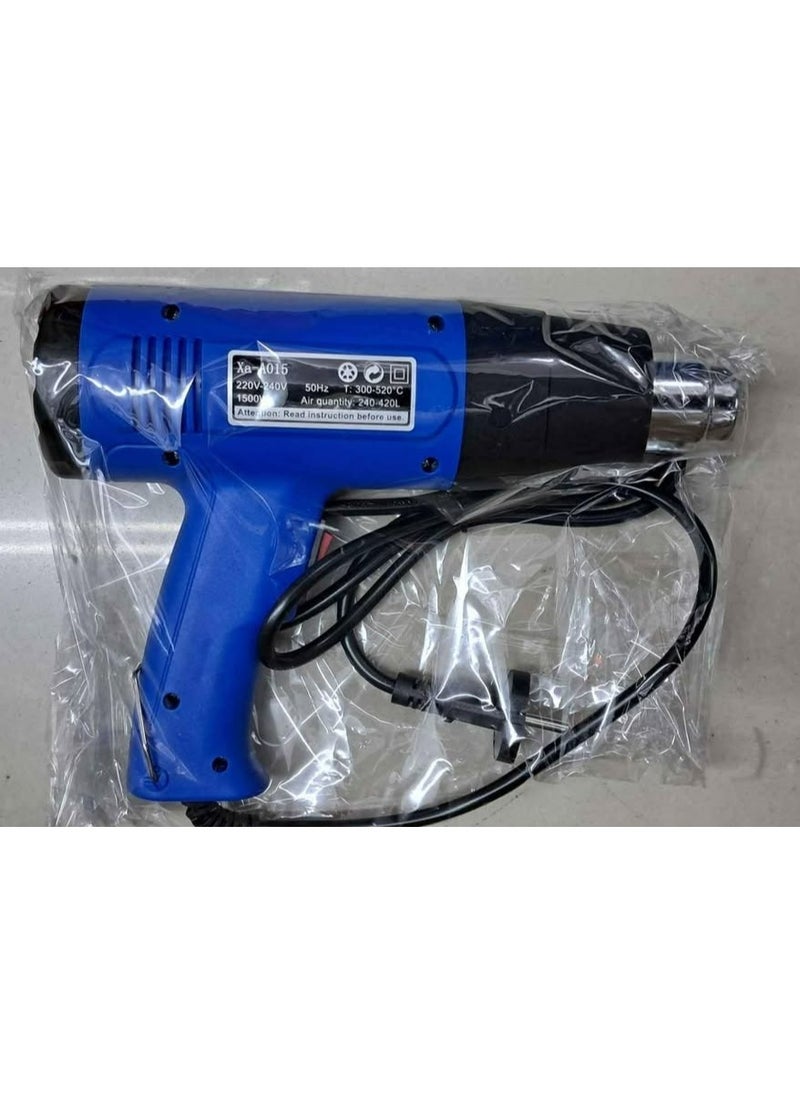 Generic - Electric Heat Gun 220 V Corded Manual Shrink Wrap Heat Gun Machine And Hot Air Adjustable Machine For Shrink Wrapping  Soldering Paint Stripping - Image 1