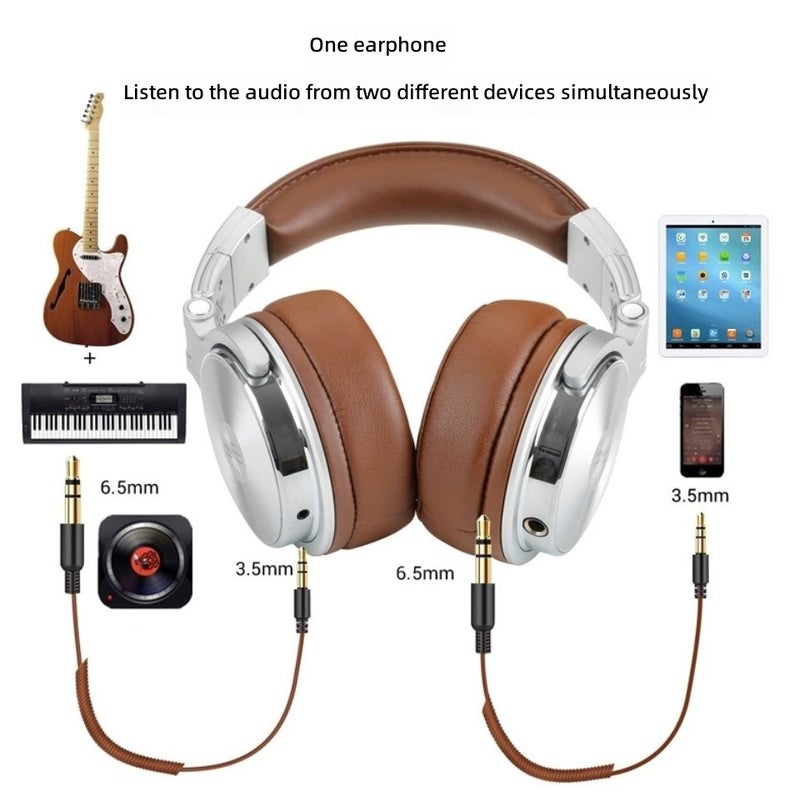 Oneodio Pro 30 Over-Ear Headphones for Electronic Keyboard, Drum Kit, Guitar & Instruments with Wired Audio Interface - Image 2
