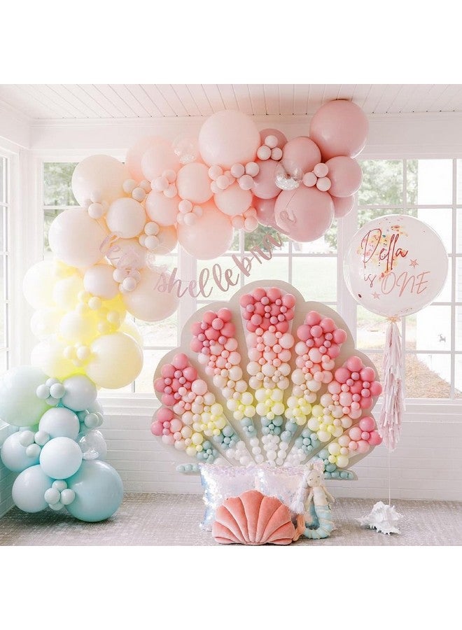Biapian 60 PCS Pastel Latex Balloons - 12 Inch Macaron Pink Blue Purple Green Yellow Orange Color Balloon Gold Confetti for Birthday Baby Shower Wedding Rainbow Party Decorations - Image 4