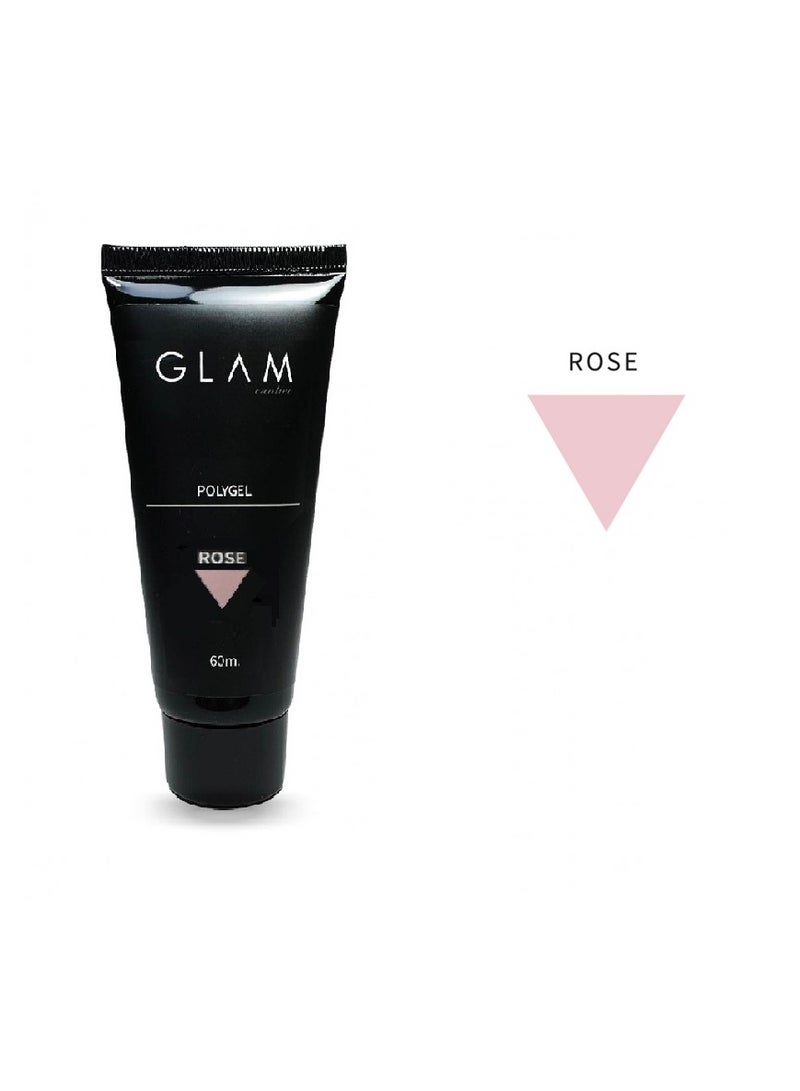 GLAM Rose Poly Gel 60 ml - Image 2