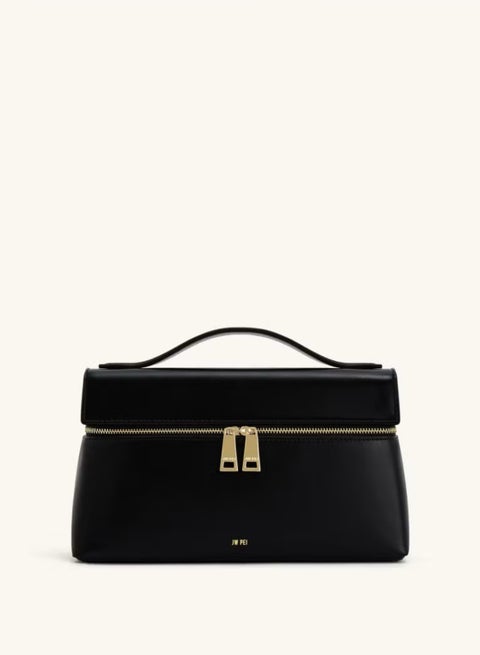 مزاج أنيق مربع يدوي التنقل حقيبة اليد المألوفة - أسود