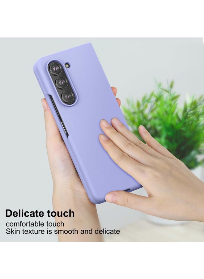 Foluu Slim Fit Case for Samsung Galaxy Z Fold 5 Case, with Front Built-in Screen Protector, Ultra Thin Matte PC Protective Cover for Samsung Galaxy Z Fold5 5G 2023 (Purple) - Image 5