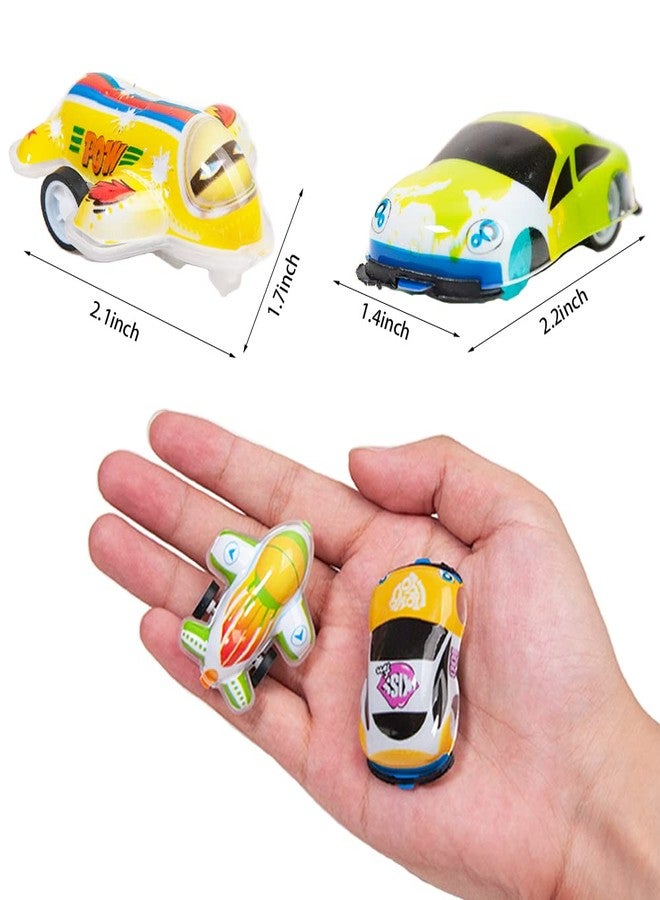 HSMQ 46 Pcs Mini Pull Back Planes and Pull Back Cars for Toddlers Boys and Girls, Pull Back Racing Vehicles Set for Kids, Bulk Toys Treasure Box Toys for Classroom Prizes, Party Favors, Pinata Fillers - Image 2