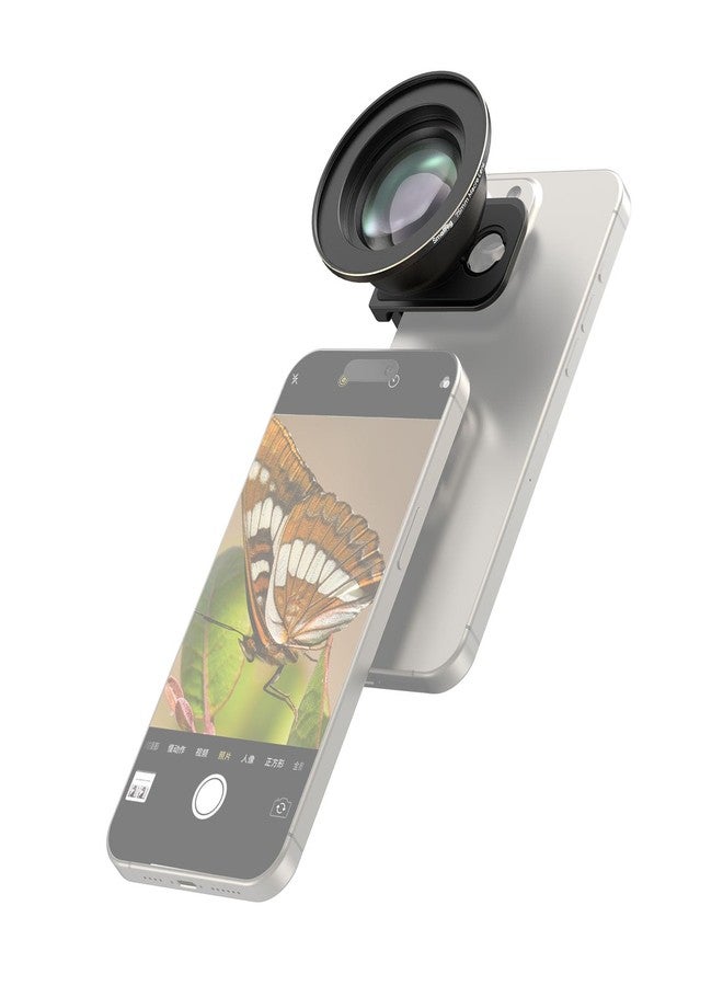 SMALLRIG 75mm HD Master Macro Lens, T-Mount Lens for iPhone, for Samsung, for Huawei, for Xiaomi, Macro Photography Phone Camera Lens Attachment - 4588 - Image 1