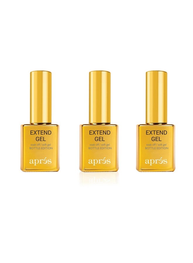 Apres Extend Gel Soak Off/Sof Gel Gelx Tips Adhesive 15Ml / 0.5Oz (Pack Of 3) - Image 1