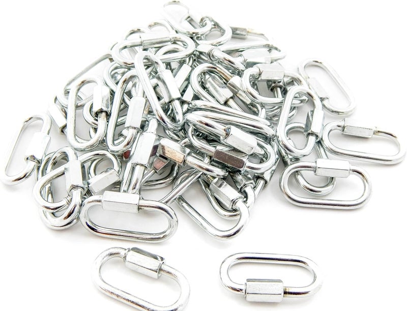 Red Hound Auto 50 Quick Link Chain Cable Strap Connector Rigging 1/8 Inch 3.1mm - Image 3