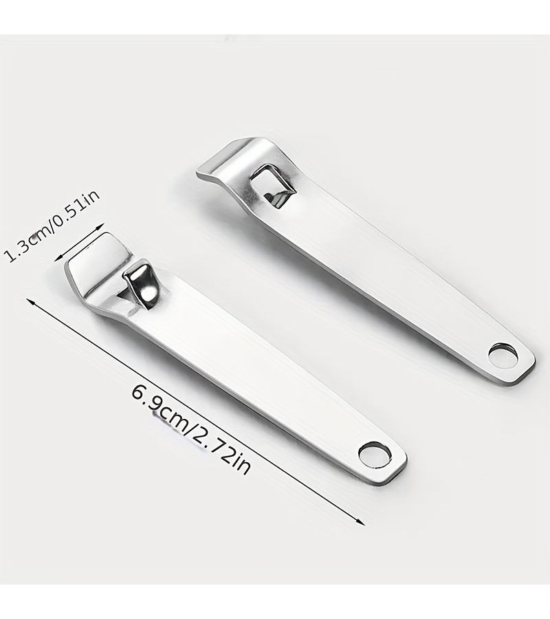 Silvery 3 In 1 Multifunctional Bottle Opener Anti Slip Handle Lever Principle Labor Saving Opening Pressing Sealing Tool For Camping Party Home Daily Use - Image 2